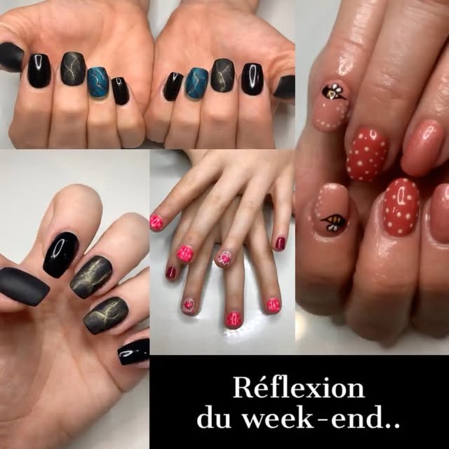 A collection of nail designs by Ashleigh Hill Beauty